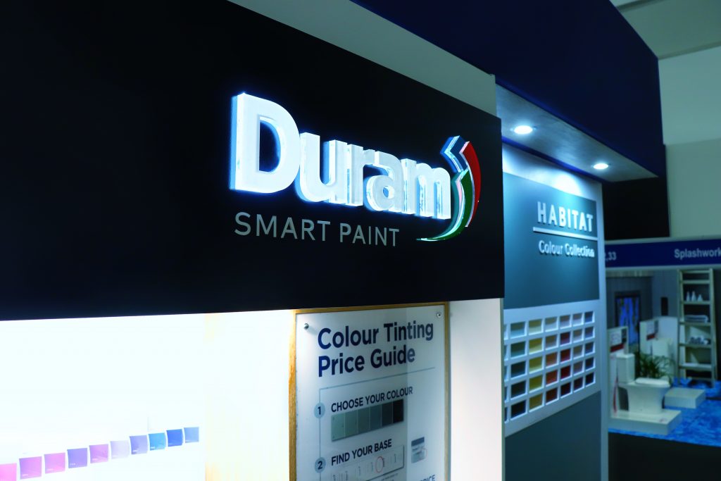 duram paints exhibition stand